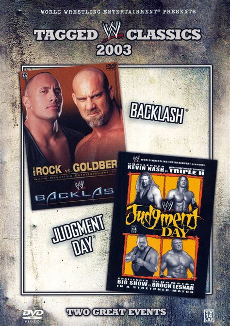 Best Buy WWE Tagged Classics Backlash Judgment Day Discs DVD