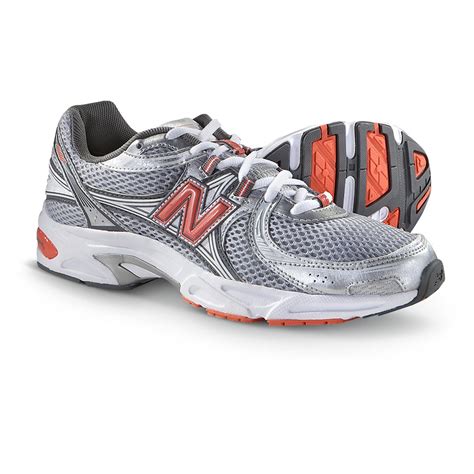 Womens New Balance 500 Cross Trainers Gray Coral Silver White