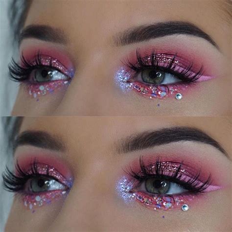 Pin Von Chloe Auf Girly Things Rosa Augen Make Up Glitzer Make Up