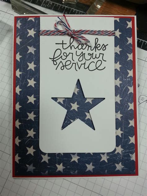 Airbornewifes Stamping Spot Thank You For Your Service Hero Mail Cards