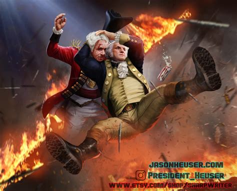 Poster Stone Cold George Washington Epic American President Art By Jason Heuser Sharpwriter