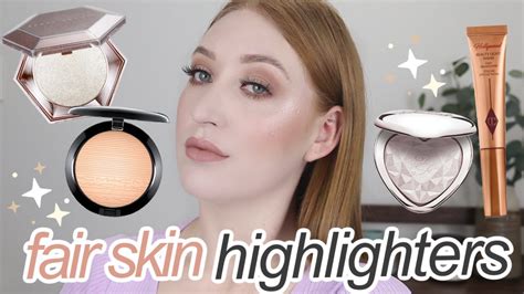 The Best Highlighters For Fair Skin Glossy Satin And Metallic Youtube