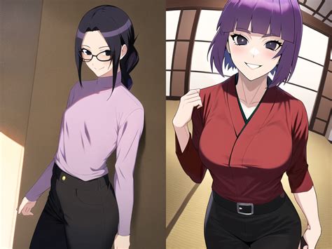 Sarada And Sumire Body Swap 10 Years After By Creamway On Deviantart