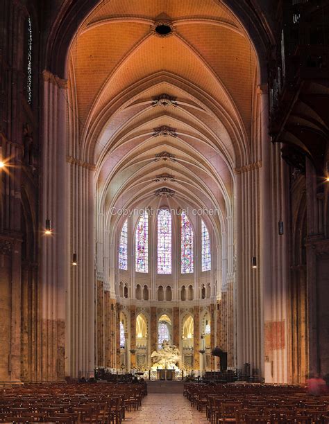 Nave And Choir Chartres Cathedral France Manuel Cohen