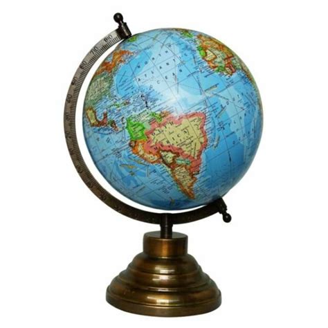 Big Desktop Rotating Globe Earth Geography World Globes Ocean Table