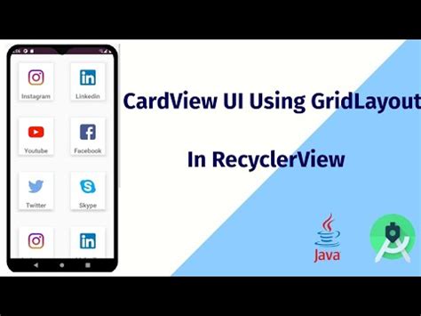 Recyclerview With Cardview Android Recyclerview Android Studio