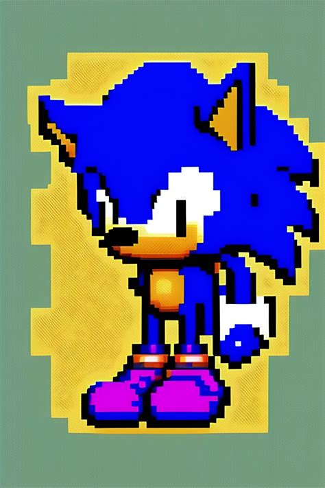 Lexica Sonic The Hedgehog Pixel Art