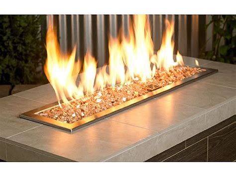 American Fireglass One Fourth Inch Premium Collection Champagne Reflective Fire Glass 10