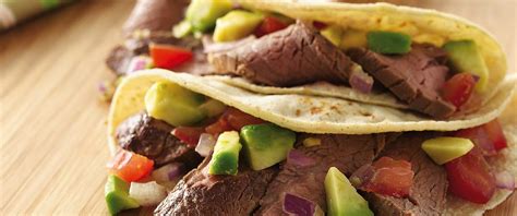 Steak Tacos With Avocado Salsa Recipe From Betty Crocker