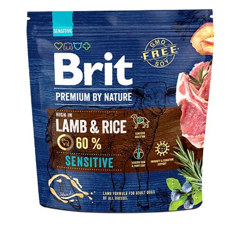 Корм для собак Brit 1кг Premium By Nature Sensitive Lamb с