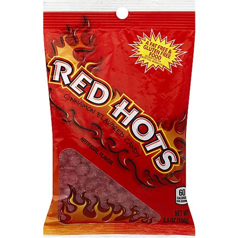 red hots cinnamon flavored candy 5 5 oz bag packaged candy festival foods shopping