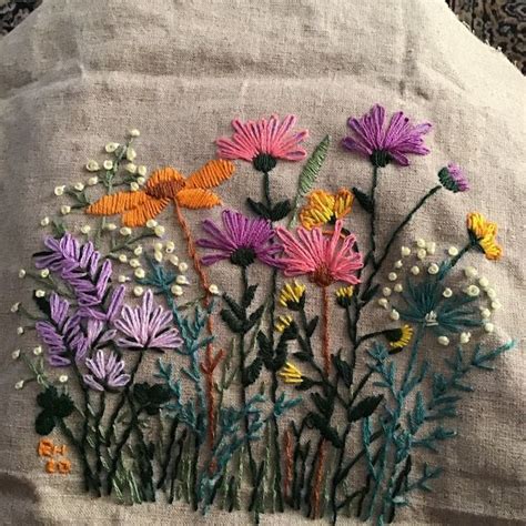 Diy Easy Embroidery Kit Beginnermodern Hand Embroidery Full Etsy Diy