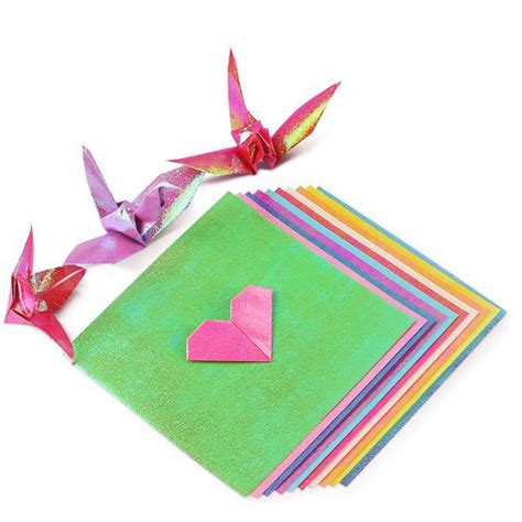 Colorful Diy Square Glitter Paper Origami Color Handmade Paper