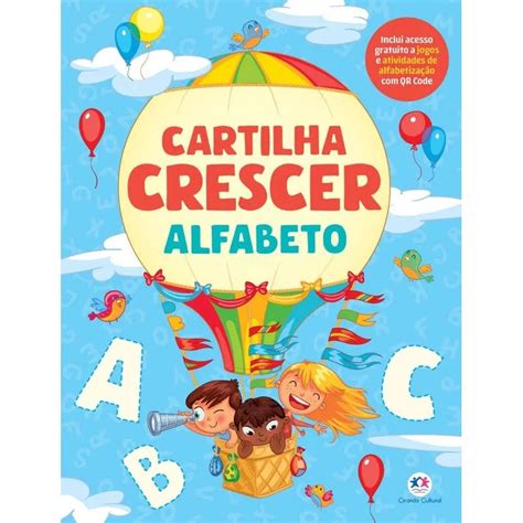 Livro Infantil Cartilha Crescer Alfabeto De Alfabetização Ciranda