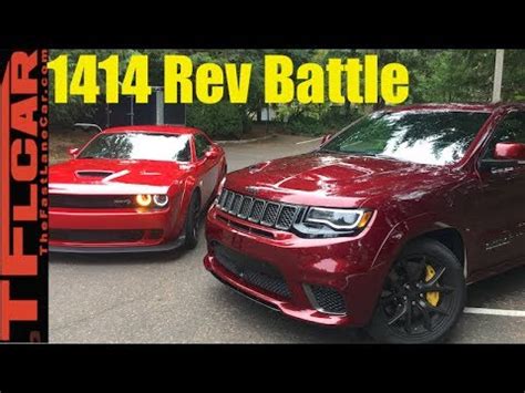 Hp Rev Battle Dodge Hellcat Widebody Vs Jeep Grand Cherokee