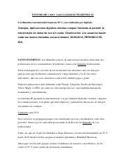 Estudio De Caso Las Llamadas Telefonicas Pdf Estudio De Caso Las