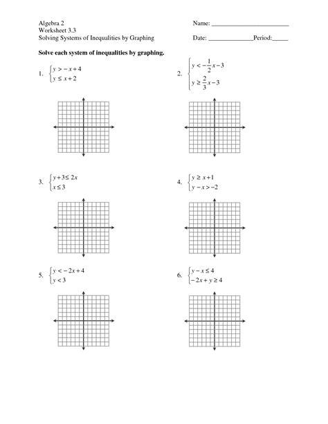 The solution is every couple, which is solution of the equation x + 5y = 5. 19 Best Images of Algebra Solving Inequalities Worksheets - Math Algebra 1 Solving Equations ...