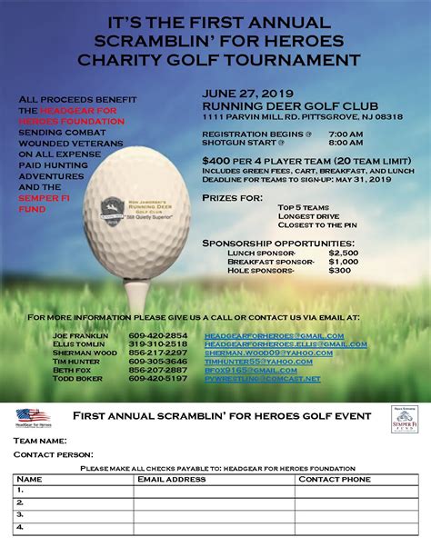 Golf Scramble Flyer Template Free