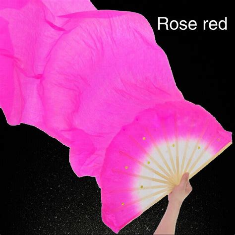 Unisex Dance Fire Flag Fan Bamboo Silk Fans Veils Handmade Praise