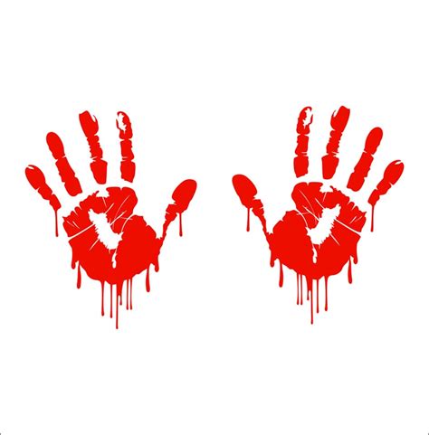 Happy Halloween Bloody Handprint Blood Svg Dxf Png Eps Etsy