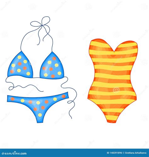 Polka Dot Bikini Swimwear Stock Image CartoonDealer Com