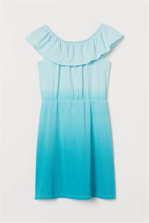 Patterned Jersey Dress Turquoiseombre Kids Handm Us