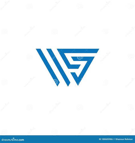 Plantilla De Diseño De Vectores De Logotipo De Letra Inicial De Ws