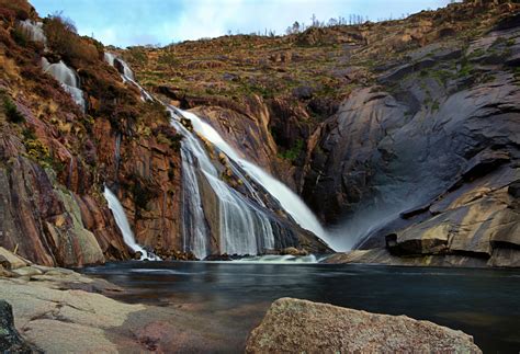 Beautiful Waterfalls Landscape Image Free Stock Photo