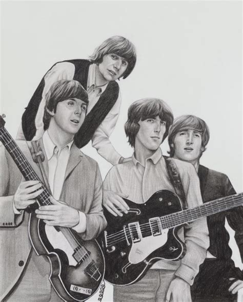 Original Beatles Drawing Etsy
