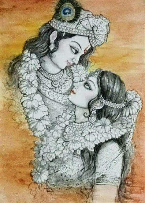 Les 25 meilleures idées de la catégorie Radha krishna sketch sur