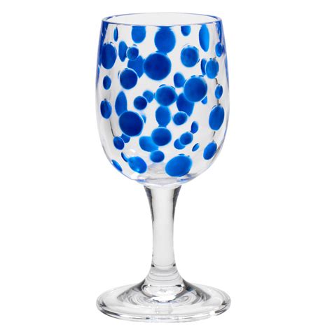 Merritt Satin Pearl 8 Oz Acrylic Wine Glasses Sapphire Set Of 4 The Barrington Garage