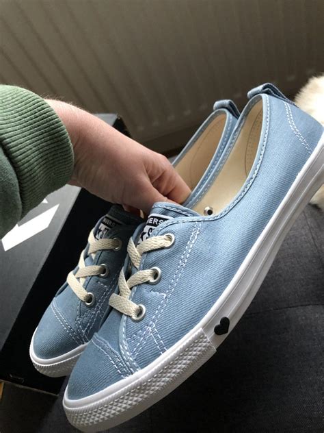 Обувь для девочки converse chucks gr. Converse Chucks Ballerina Light Blue Heart 39 in 2020 ...