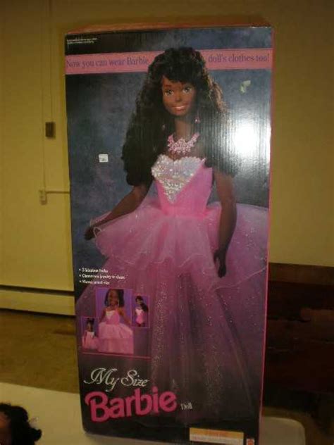 2066 My Size Barbie Doll In Original Box Black