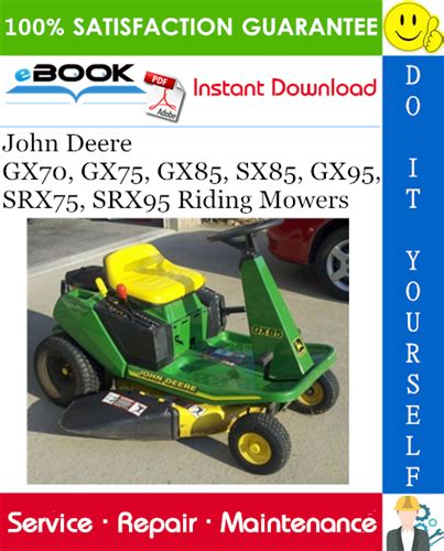 John Deere Gx70 Gx75 Gx85 Sx85 Gx95 Srx75 Srx95 Riding Mowers