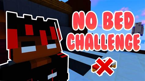 No Bed Challenge Hypixel Bedwars Youtube