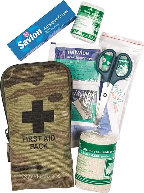 Web Tex Army Tactical Small First Aid Kit Hiking Camping Bushcraft