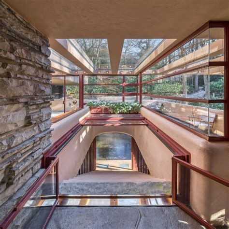 Interior Of Frank Lloyd Wrights Fallingwater The Best Designs And