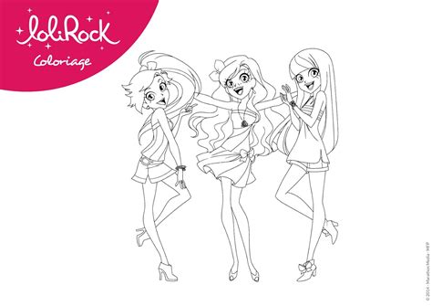 You will colour not one, but three coloring pages. Magic LoliRock: Activities | Coloring pages, Coloring ...