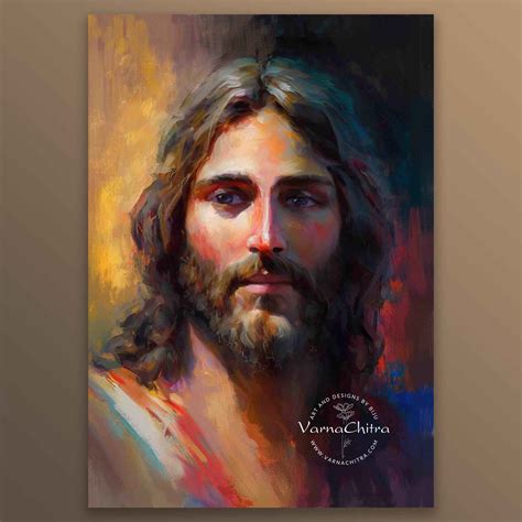 Jesus No11 Beautiful Painterly Portrait Of Jesus Christ With