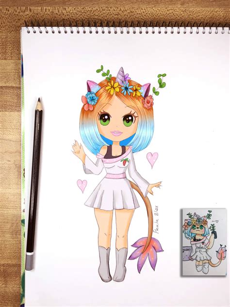 Unicorn Girl Chibi Cute Kawaii Drawing Your Oc By Paulablox On