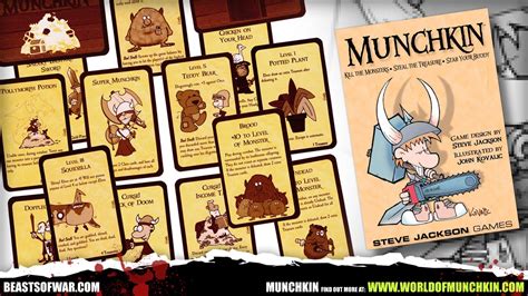 Munchkin, The Funniest Card Game Around – Beasts of War