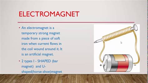 An electromagnet is a conductive metal object surrounded by coiled wire with a current flowing through it, creating a magnetic. Magnetic Field Lines, Electromagnets and working of ...