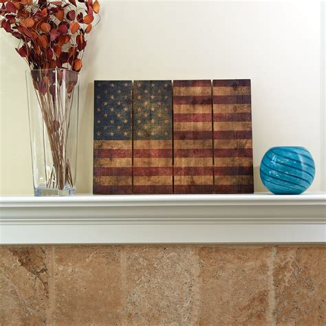 Wooden American Flag Wall Art 22” X 16” From Sportys Tool Shop