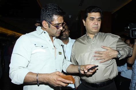 Suniel Shetty With Director Ashu Trikha At Film Koyelaanchal First Look