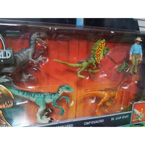 Jurassic World Legacy Collection 6 Pack Dinosaurios And Dr Alan Grant Mattel Jurassic Fan Quest