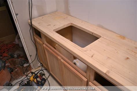 How To Install Undermount Sink In Butcher Block Countertop - Sink, Stove and Faucet Cutouts