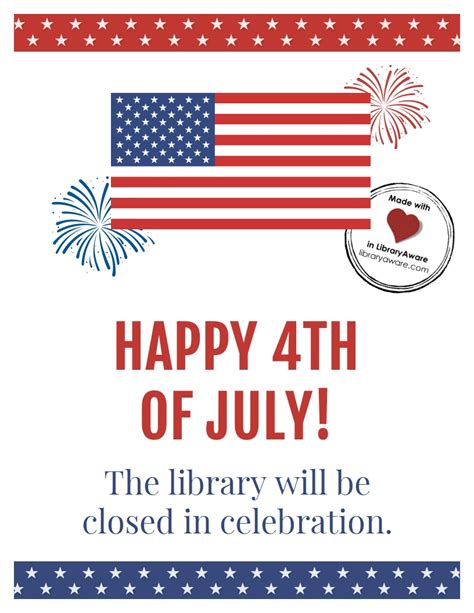 Closed For 4th Of July Sign Template Pixmob