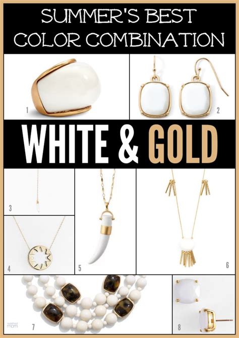 Summer Hot White And Gold Accessories