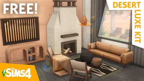 Sleek Modern Items For Free 🌵 The Sims 4 Desert Luxe Kit Build