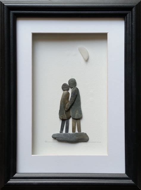 Pebble Art Picture Pebble Couple Engagement Anniversary | Etsy | Pebble art, Art pictures ...